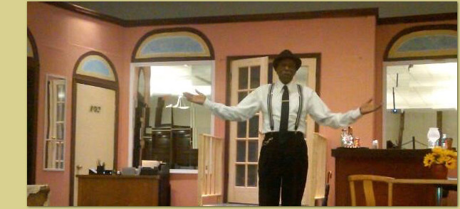 McCarty on the set of The Chelsea Arms, 2012